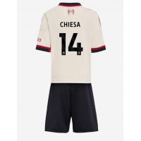 Liverpool Federico Chiesa #14 Vonkajší Detský futbalový dres 2025-26 Krátky Rukáv (+ trenírky)